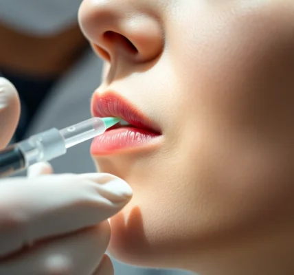 Professional administering Fettwegspritze Zürich for targeted fat reduction, showcasing precision and care in a clinical setting.
