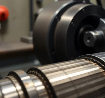 High-precision wendeplatten drehen tools in use with detailed machining setup, showcasing professional metalworking techniques.