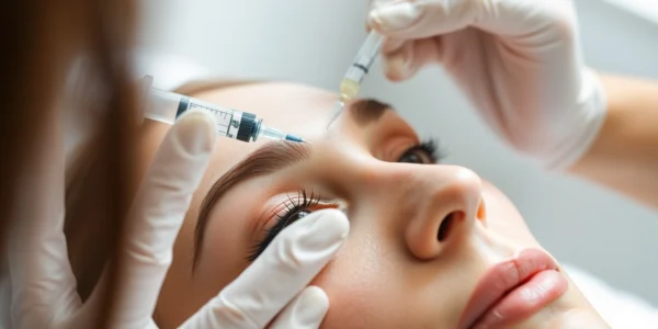 Botox Behandlung: Fachkundige Injektion für glatte und jugendliche Haut im modernen Behandlungsraum