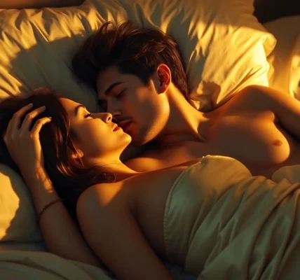Detailed nsfw ai-generated scene with intimate posing and realistic textures, designed for adult creative projects.
