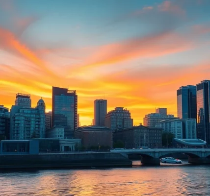 Property for Investment London Modern cityscape with residential developments and investment