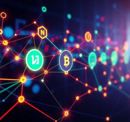 Comprehensive Blockchain and NFT Technology Guide showcasing digital assets on a blockchain