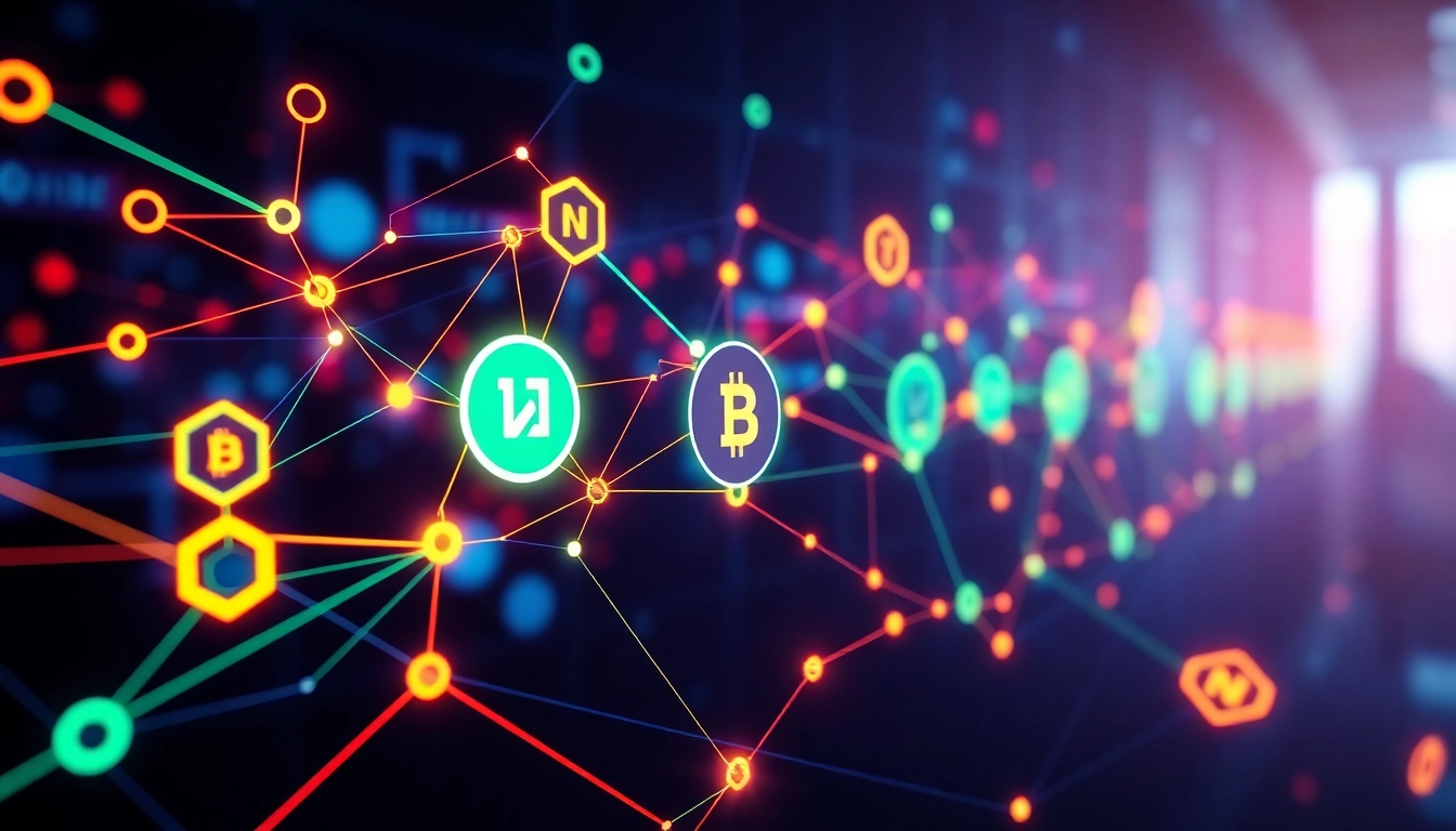 Comprehensive Blockchain and NFT Technology Guide showcasing digital assets on a blockchain