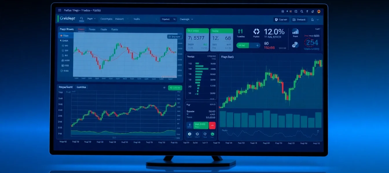 Trading view interface with advanced charts and market analysis tools for traders and investors