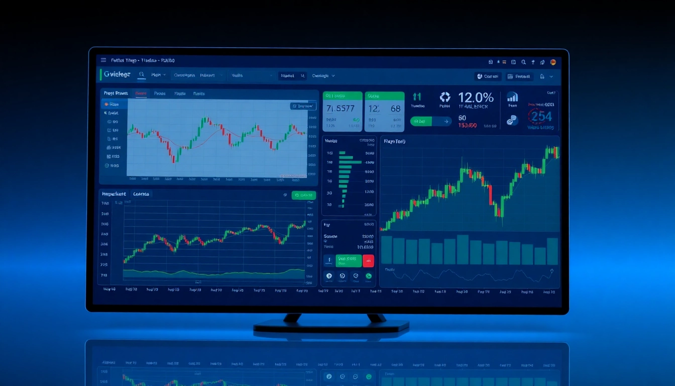 Trading view interface with advanced charts and market analysis tools for traders and investors